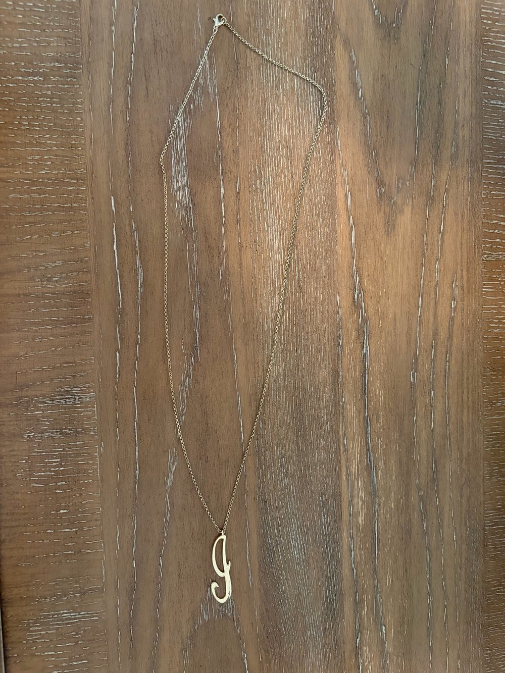 Gold Initial 'J' Pendant Necklace - Women Jewelry